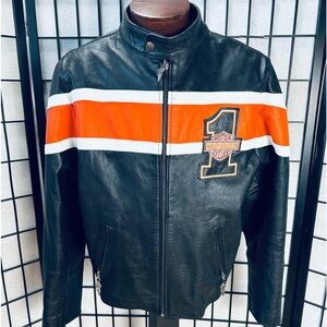 Harley Davidson USA Vintage Classic Black & Orange
